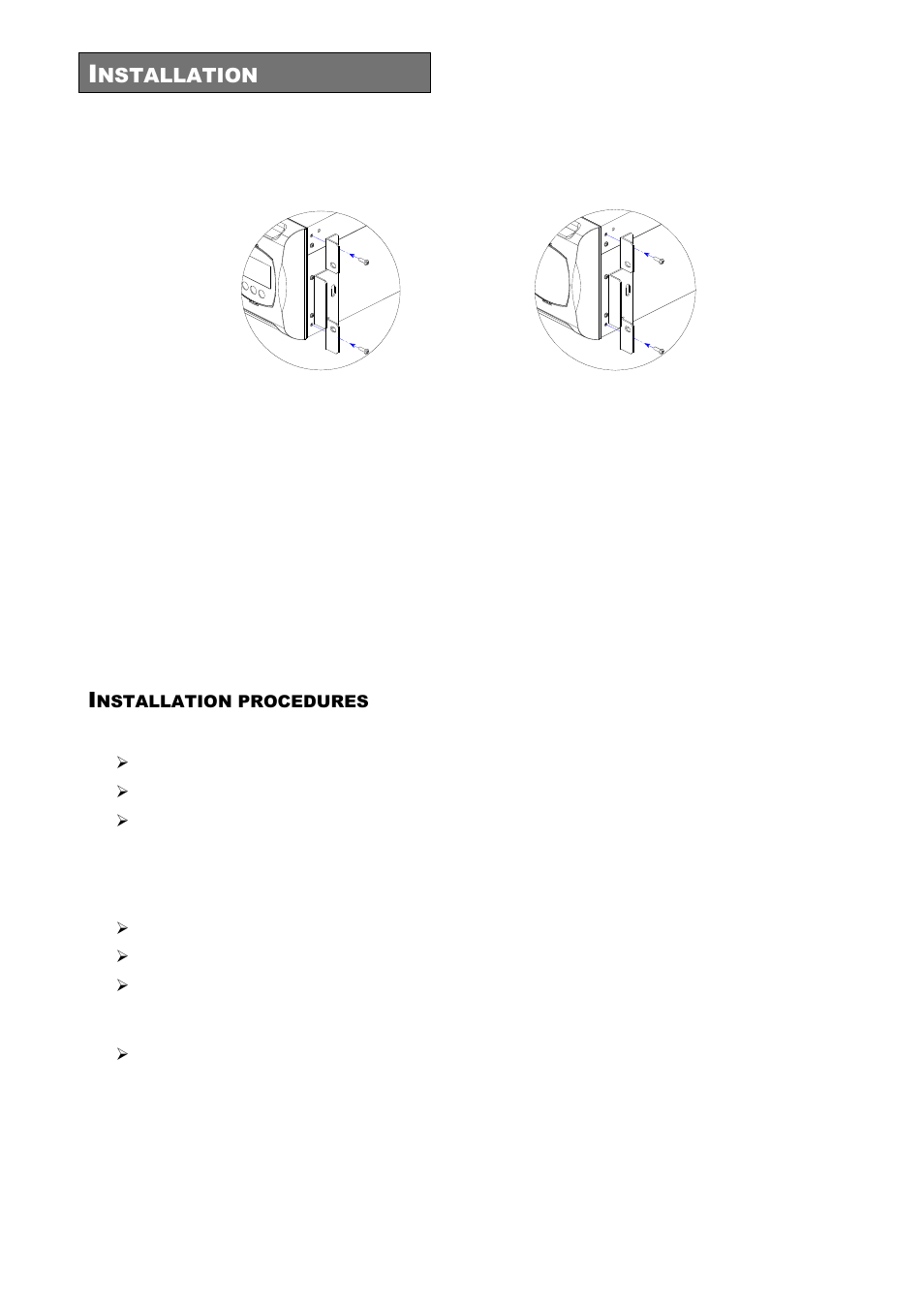 Nstallation procedures | Riello UPS Sentinel Dual (High Power) (3.3 - 10 kVA) User Manual | Page 62 / 196