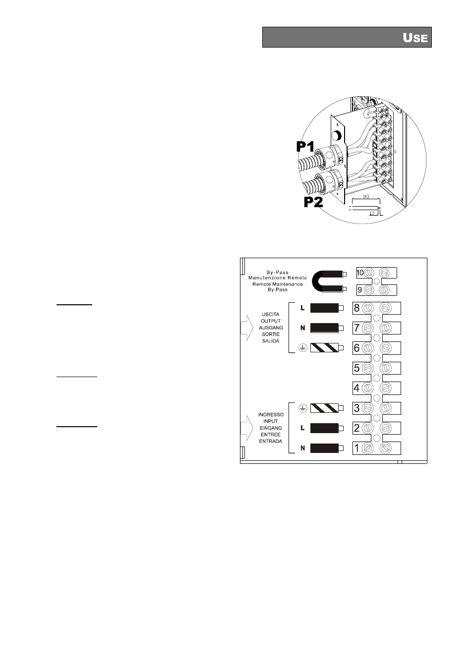 10kva single phase version | Riello UPS Sentinel Dual (High Power) (3.3 - 10 kVA) User Manual | Page 65 / 196