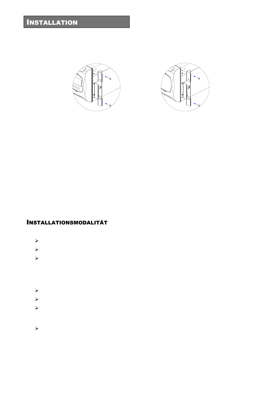 Nstallationsmodalität | Riello UPS Sentinel Dual (High Power) (3.3 - 10 kVA) User Manual | Page 98 / 196