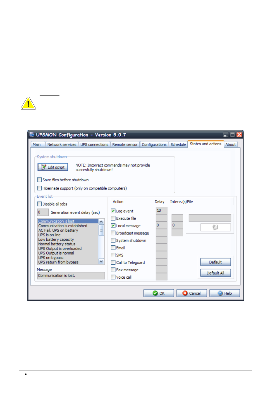 7 states and actions | Riello UPS PowerShield³ User Manual | Page 34 / 83