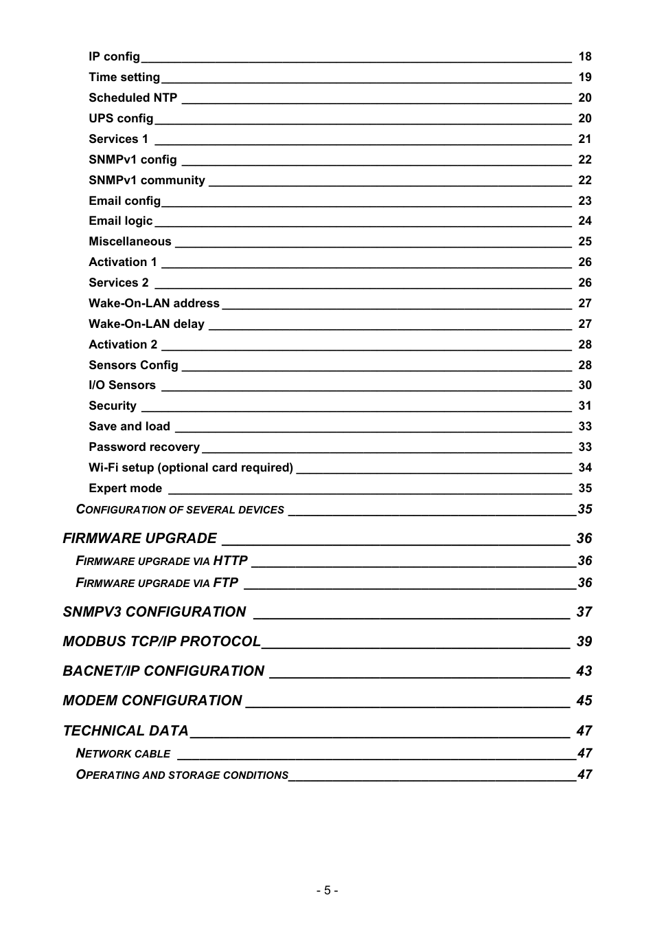 Riello UPS NetMan 204 User Manual | Page 5 / 48