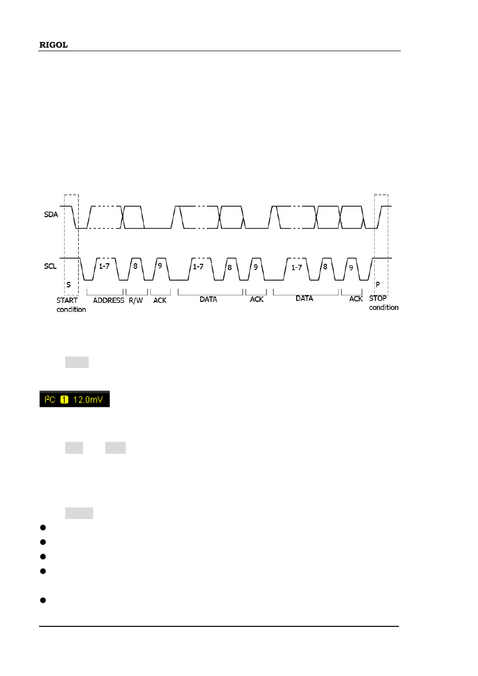 I2c trigger, I2c trigger -20 | RIGOL DS6000 Series User Manual | Page 112 / 280