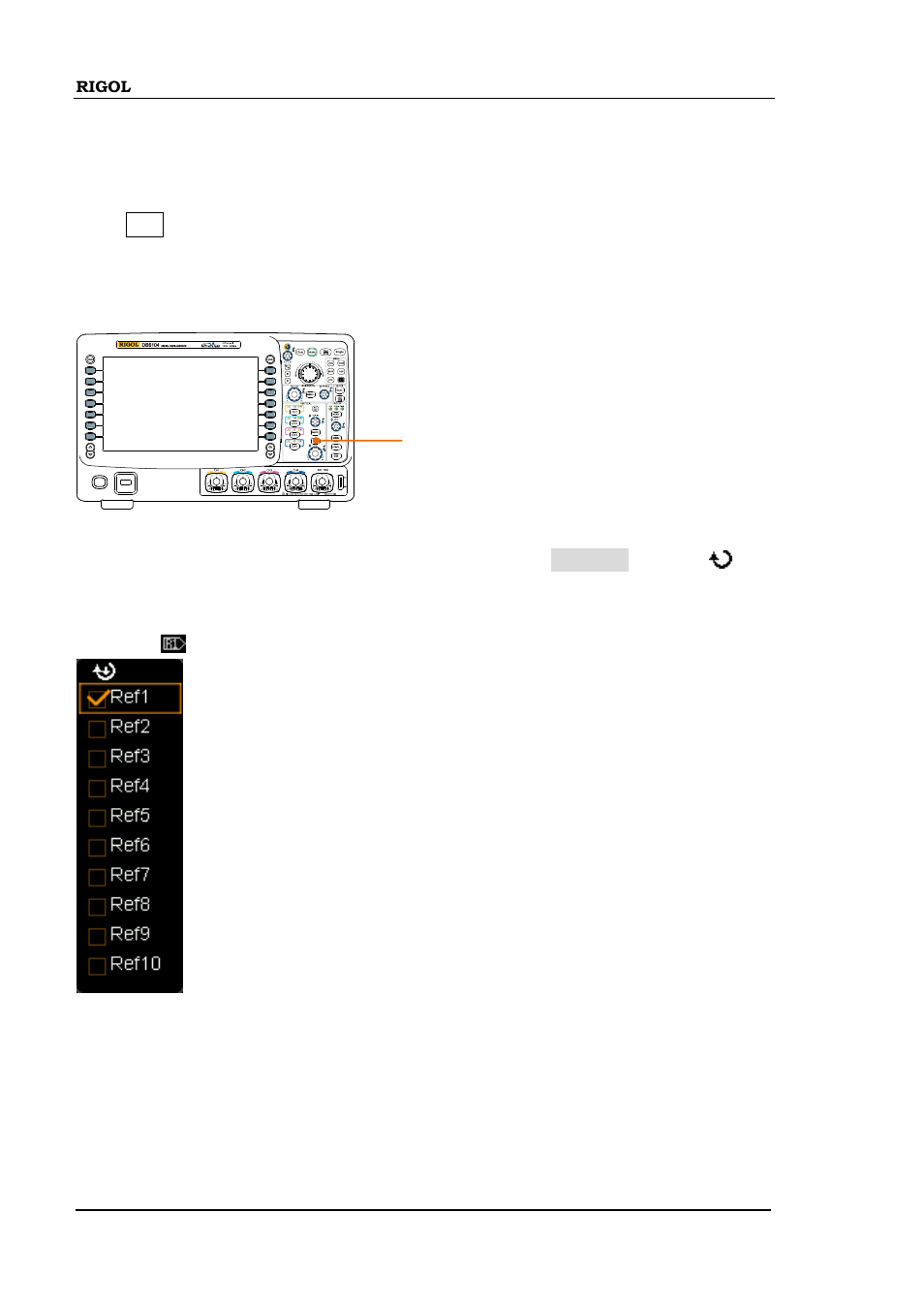 To enable ref function, To enable ref function -2 | RIGOL DS6000 Series User Manual | Page 182 / 280