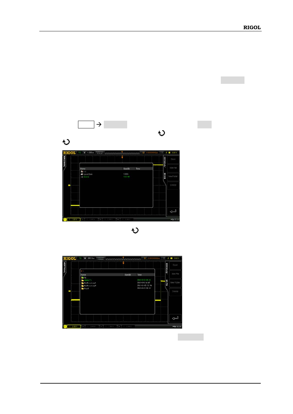 External store and recall, External store and recall -7 | RIGOL DS6000 Series User Manual | Page 217 / 280