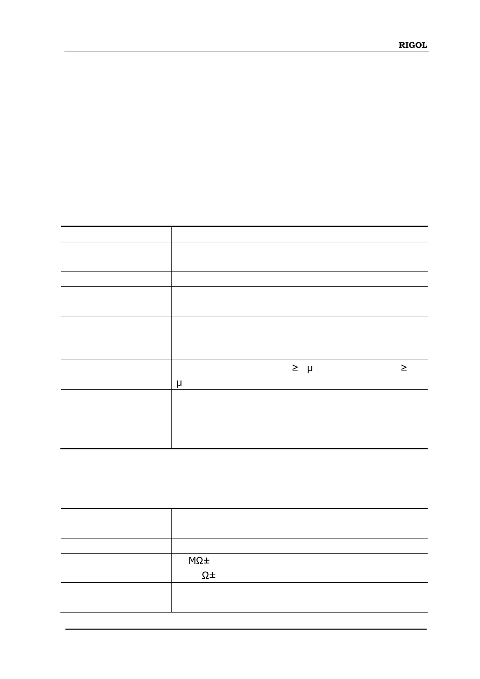 Specifications, 16 specifications, 16 specifications -1 | RIGOL DS6000 Series User Manual | Page 267 / 280