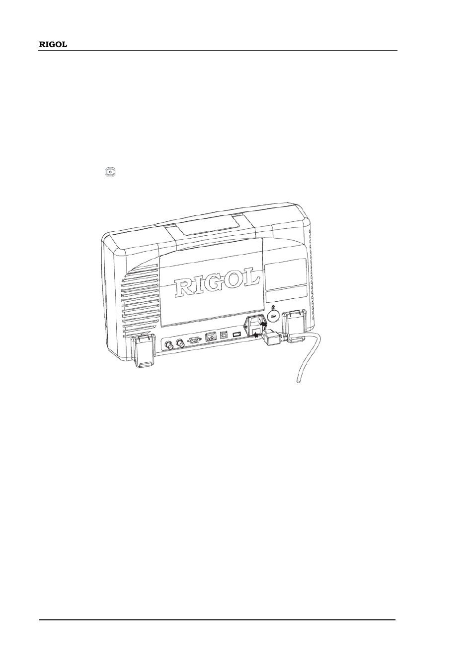 To connect to ac power supply, To connect to ac power supply -6 | RIGOL DS6000 Series User Manual | Page 28 / 280