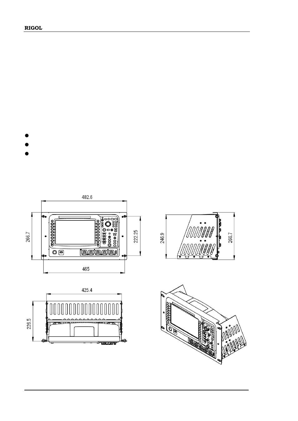 Installation tool, Installation space, Installation tool -32 installation space -32 | RIGOL DS6000 Series User Manual | Page 54 / 280