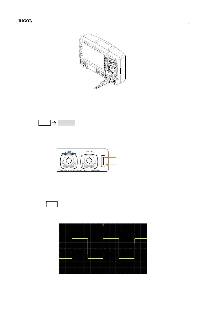 Function inspection | RIGOL DS6000 Series User Manual | Page 56 / 79