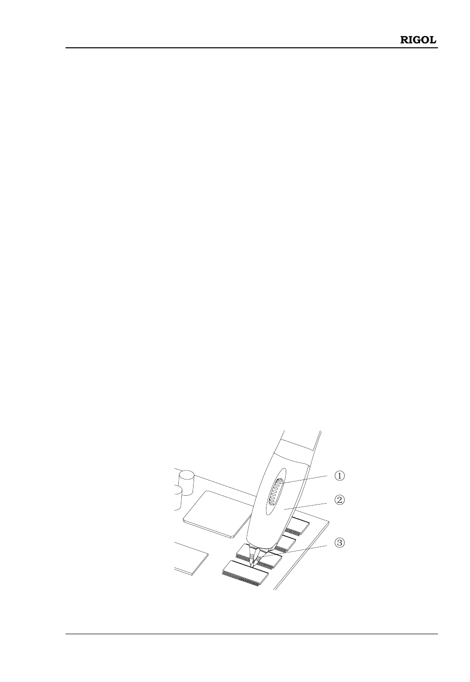 To use the probe head | RIGOL DS6000 Series User Manual | Page 51 / 63