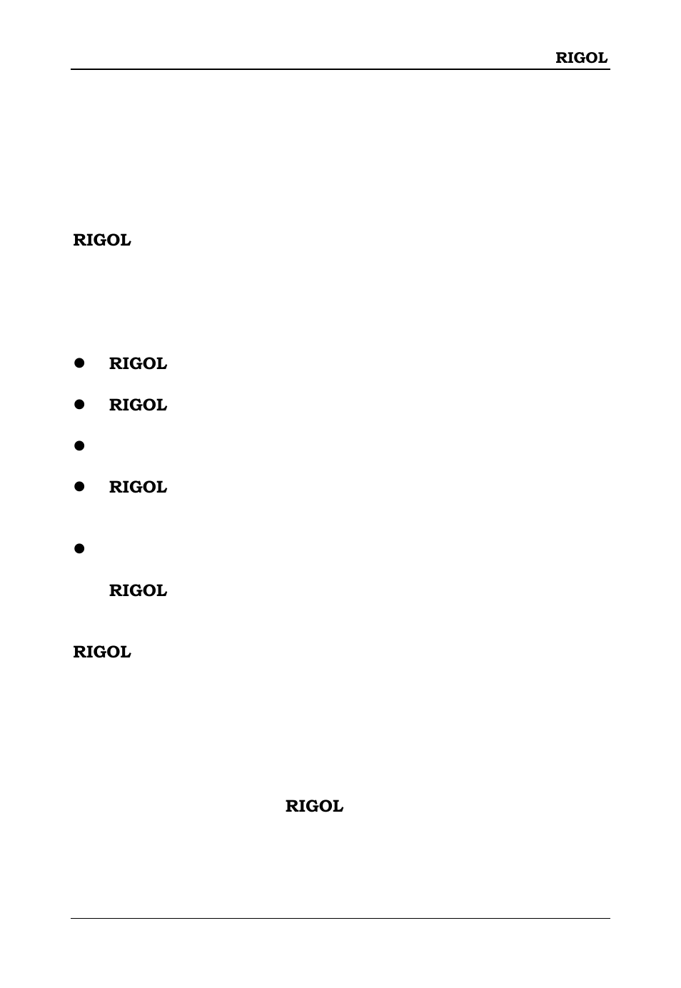 Guaranty and declaration | RIGOL DS6000 Series User Manual | Page 25 / 45