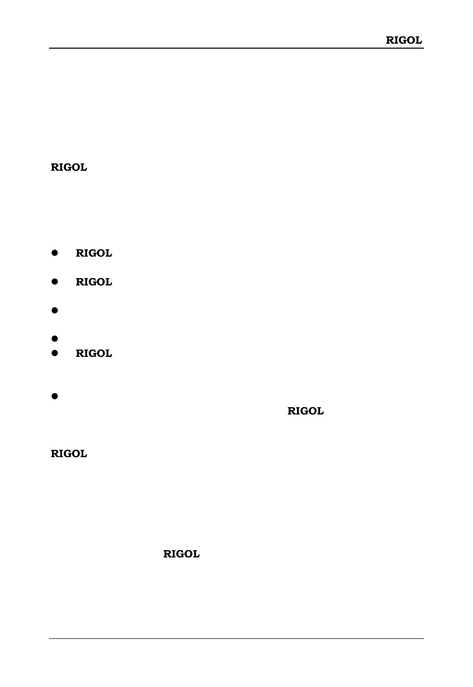 Guaranty and declaration | RIGOL DS6000 Series User Manual | Page 25 / 44