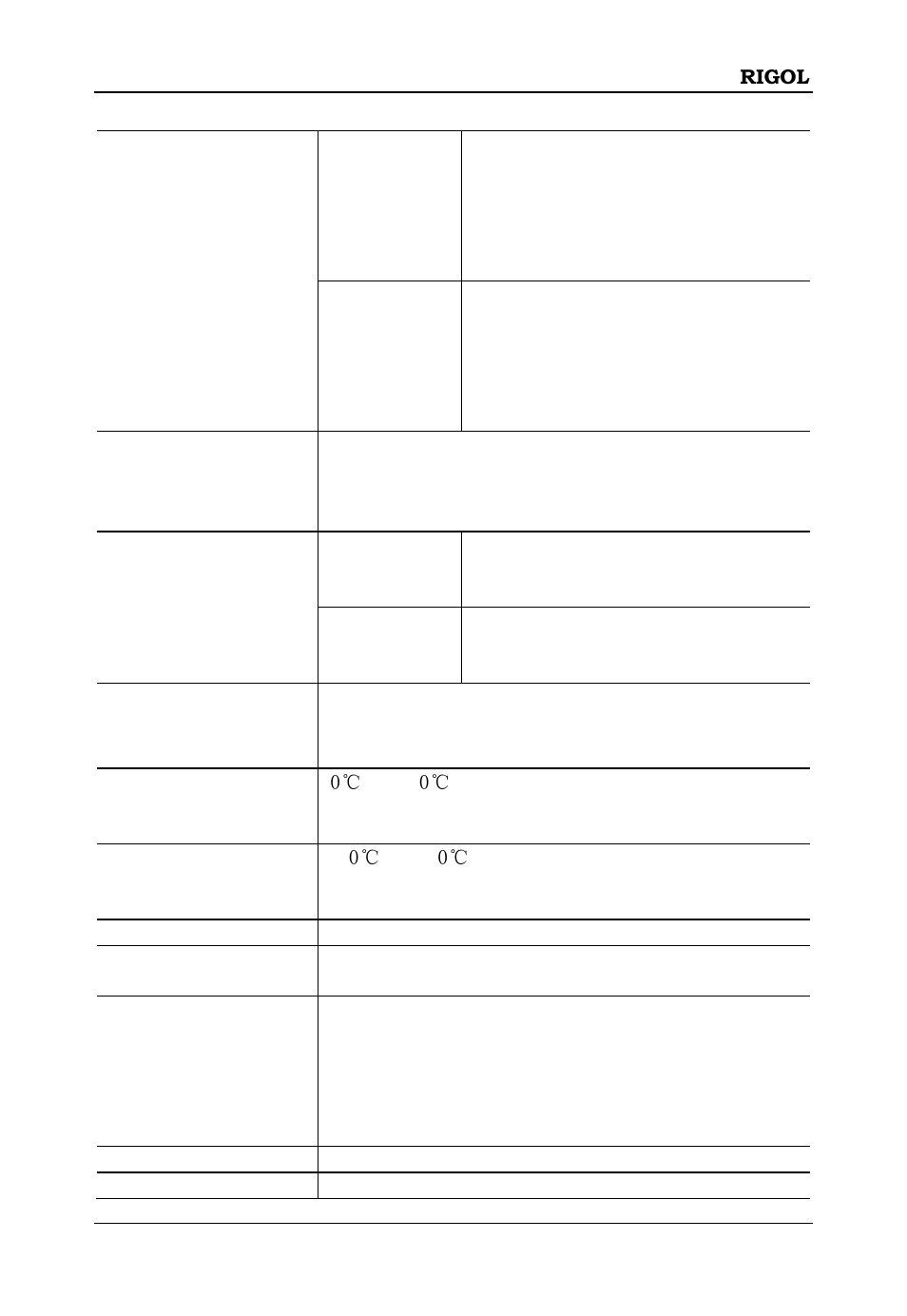 General specifications | RIGOL DS6000 Series User Manual | Page 63 / 66