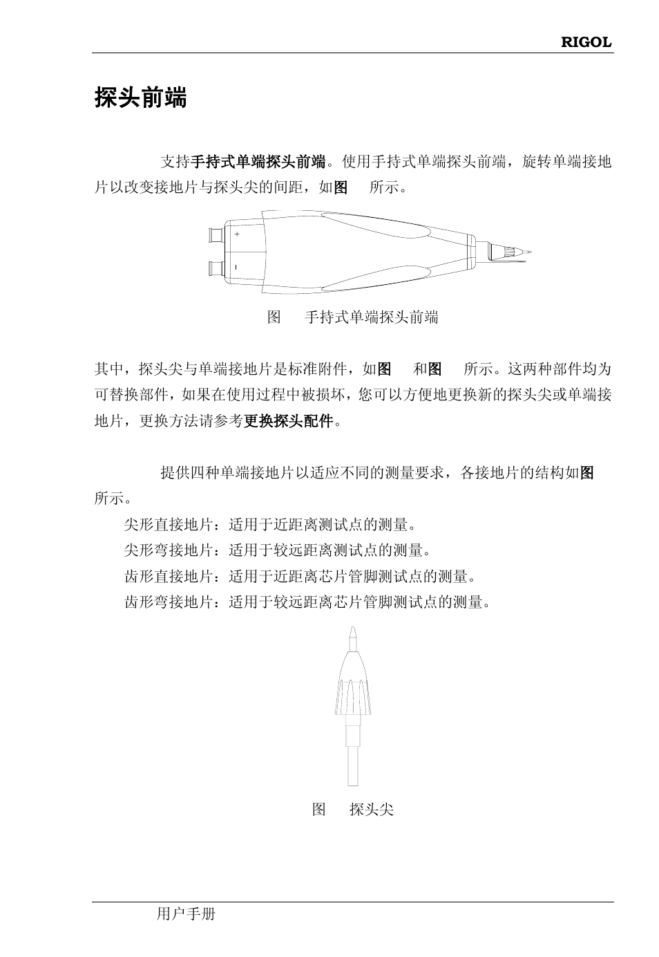 探头前端 | RIGOL DS6000 Series User Manual | Page 13 / 49