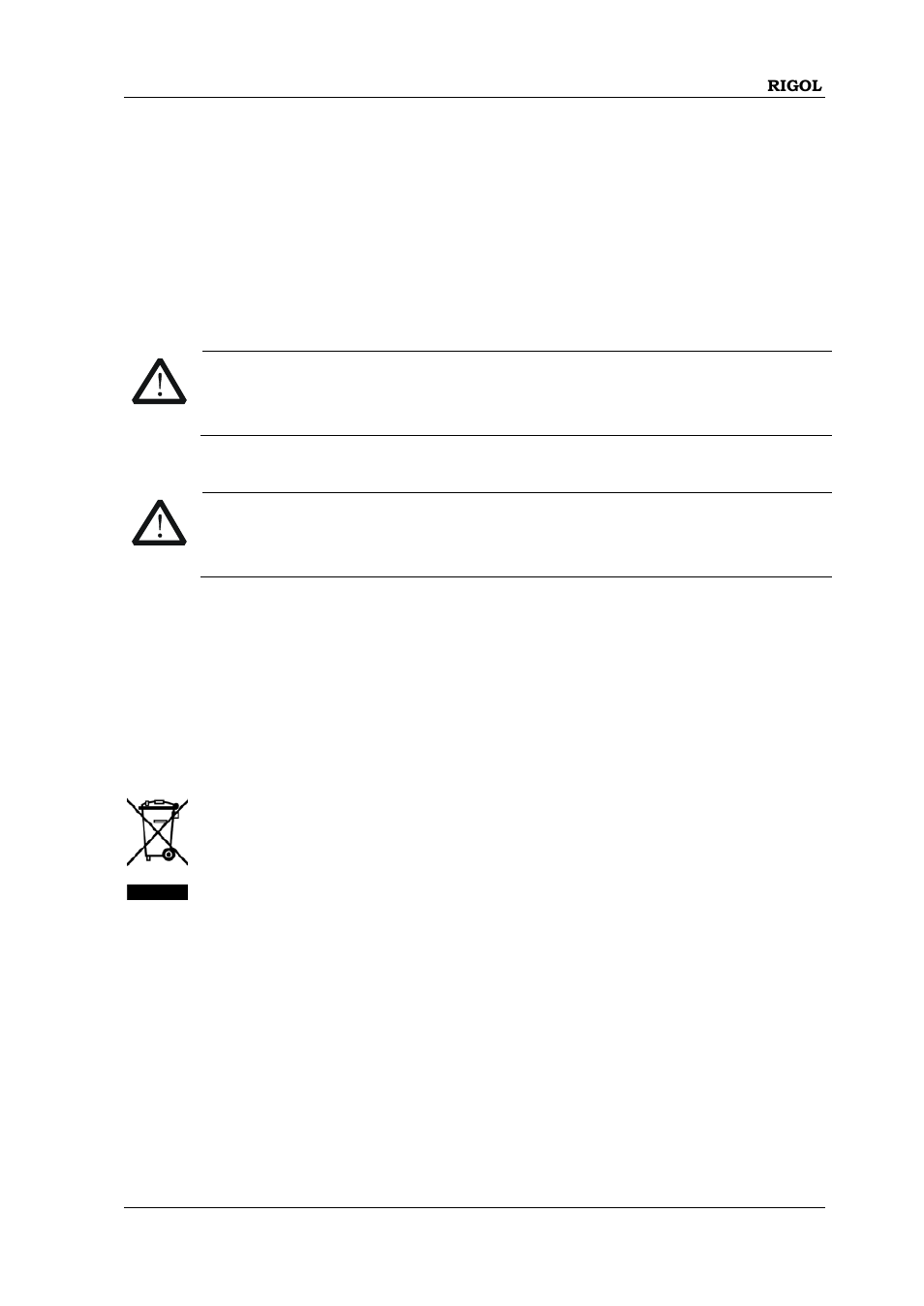 Environmental considerations | RIGOL MSO/DS4000 Series User Manual | Page 41 / 68