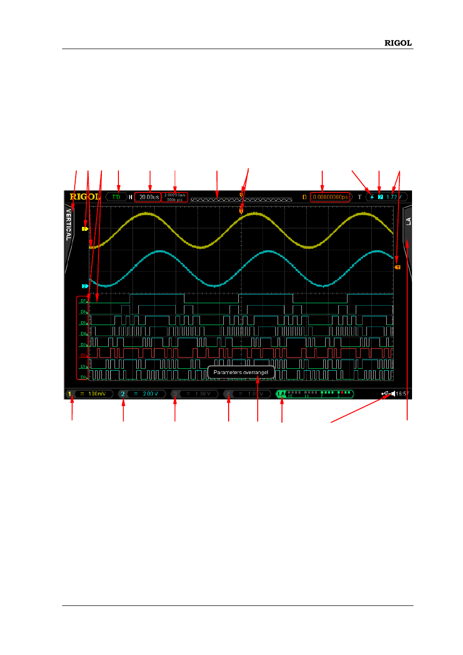 User interface | RIGOL MSO/DS4000 Series User Manual | Page 61 / 68