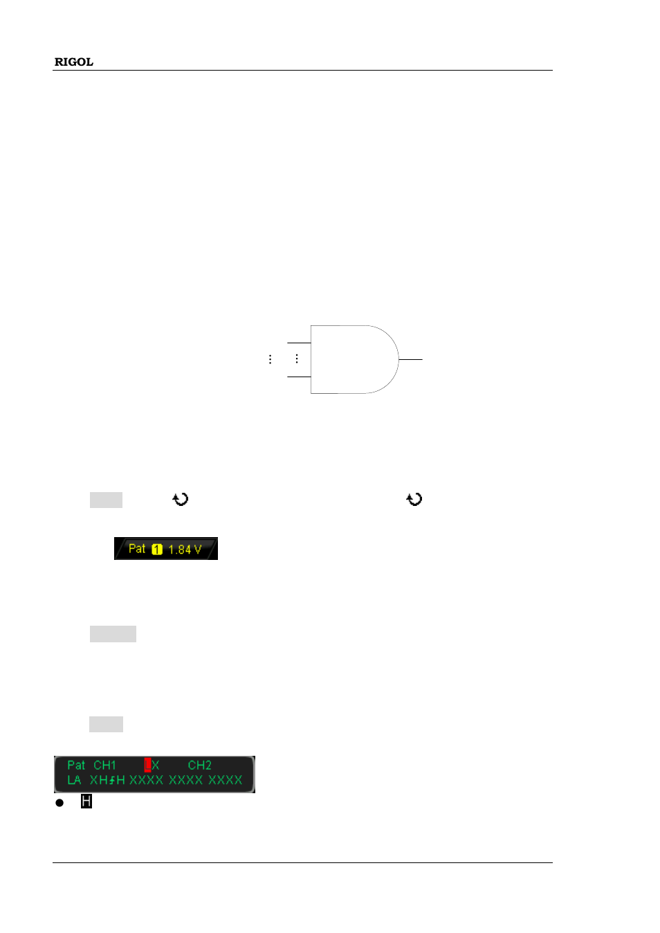 Pattern trigger, Pattern trigger -26 | RIGOL MSO/DS2000A Series User Manual | Page 112 / 317