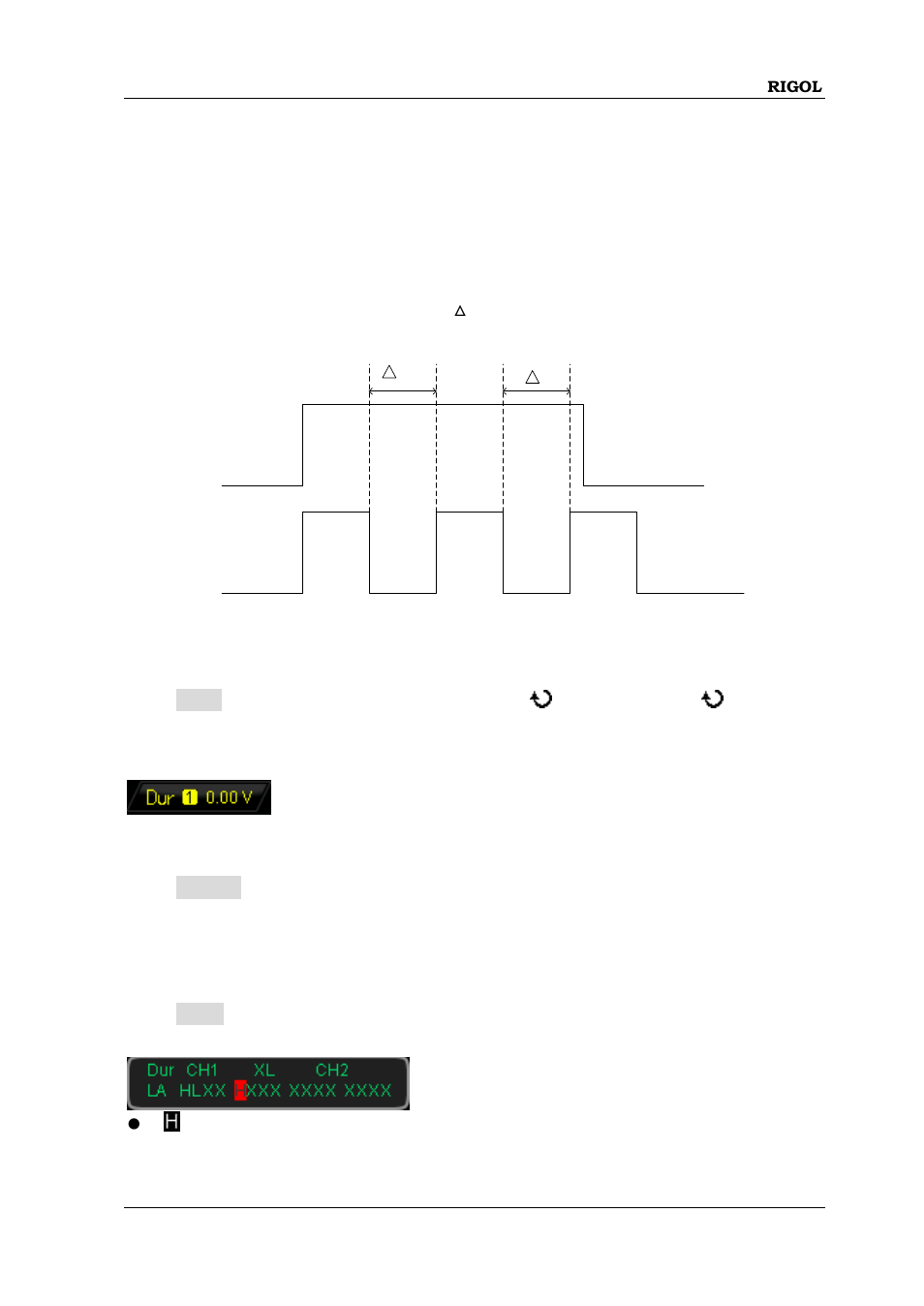Duration trigger (option), Duration trigger (option) -33 | RIGOL MSO/DS2000A Series User Manual | Page 119 / 317