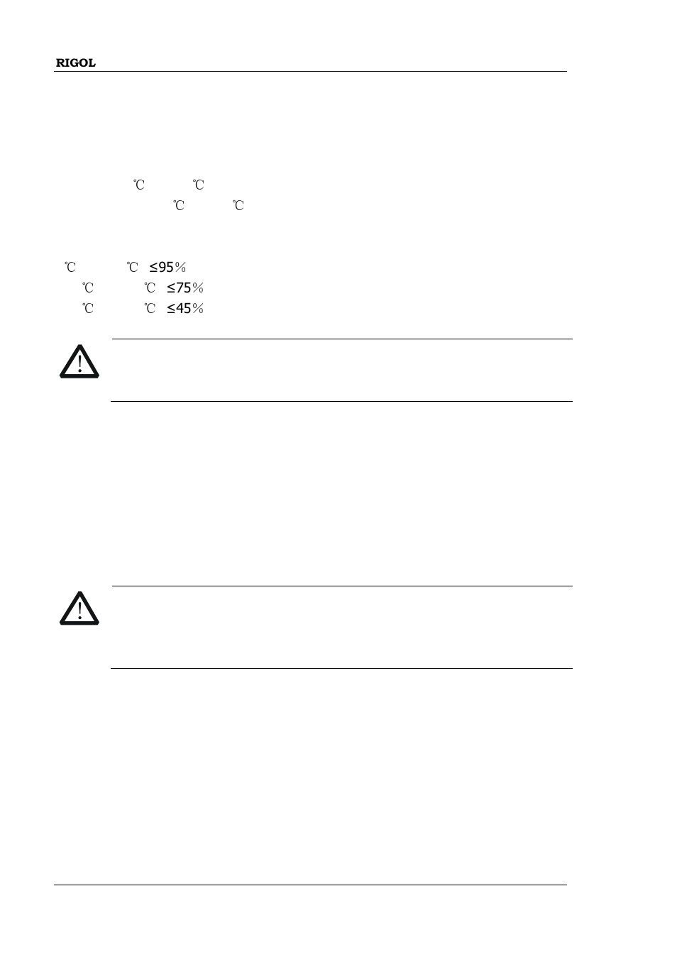 Working environment | RIGOL MSO/DS2000A Series User Manual | Page 12 / 317