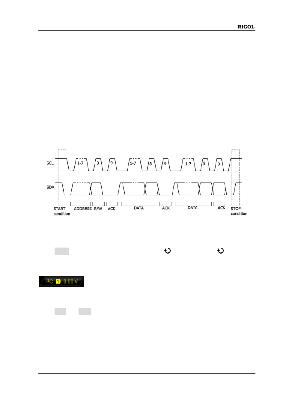 I2c trigger, I2c trigger -39 | RIGOL MSO/DS2000A Series User Manual | Page 125 / 317