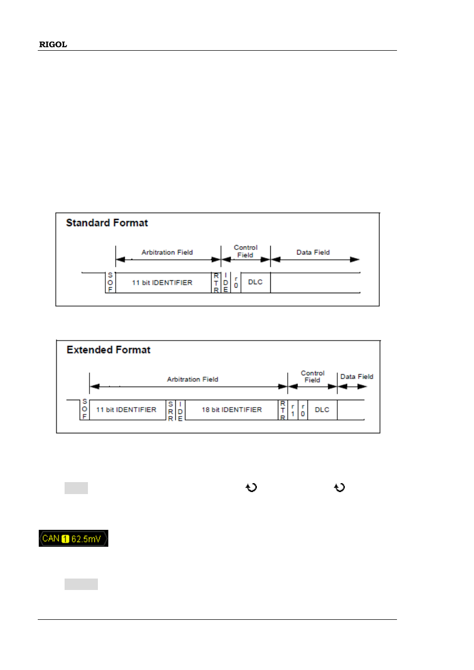 Can trigger (option), Can trigger (option) -46 | RIGOL MSO/DS2000A Series User Manual | Page 132 / 317