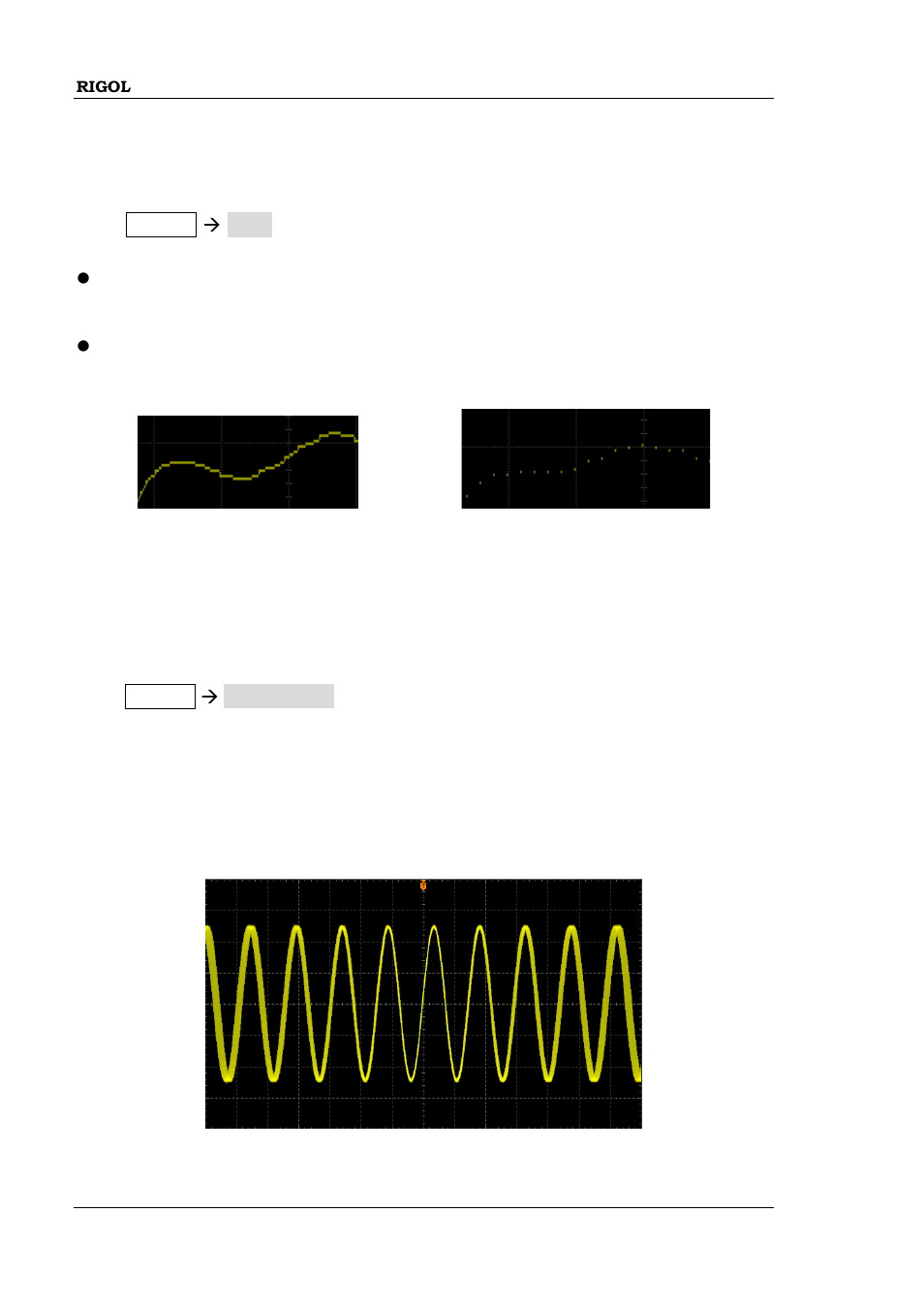 To select the display type, To set the persistence time, Vectors | RIGOL MSO/DS2000A Series User Manual | Page 222 / 317