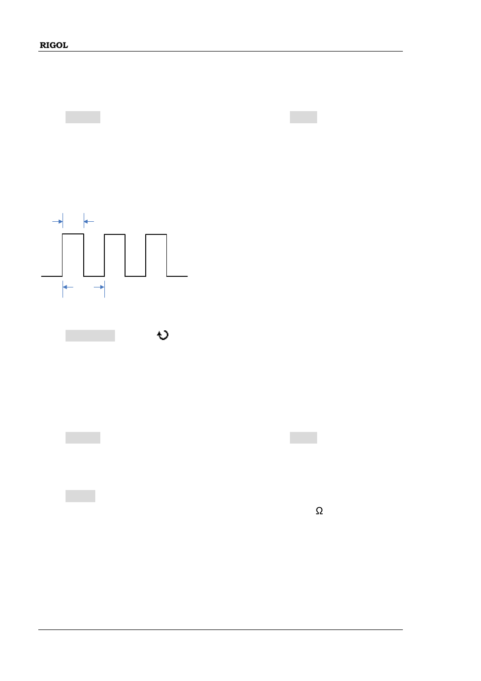 To output pulse, To output dc, To output pulse -6 to output dc -6 | Duty cycle | RIGOL MSO/DS2000A Series User Manual | Page 230 / 317