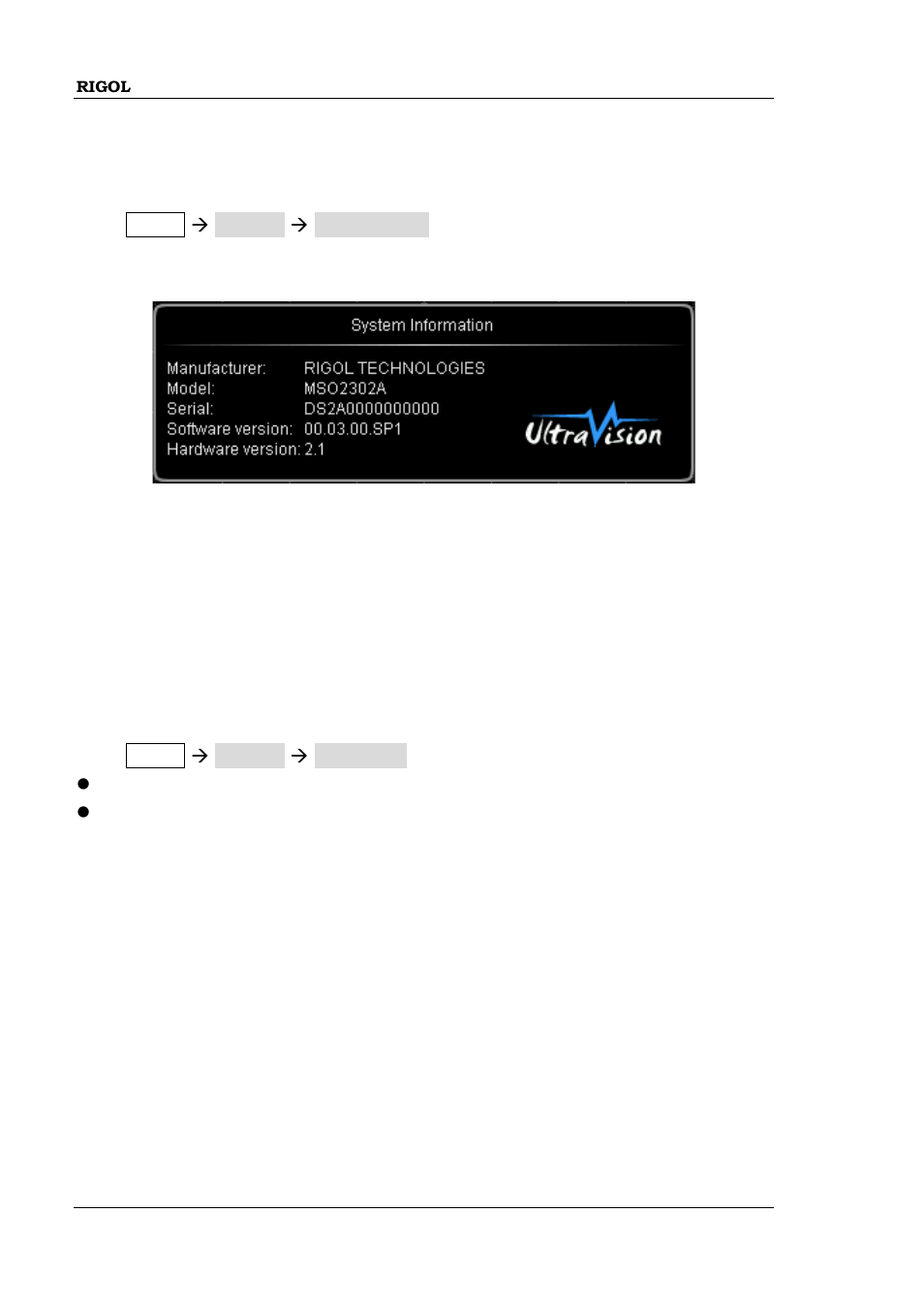 System information, Power-off recall, System information -8 power-off recall -8 | RIGOL MSO/DS2000A Series User Manual | Page 276 / 317