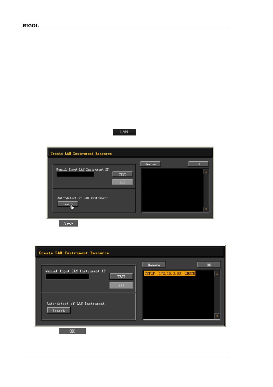 Remote control via lan, Remote control via lan -6 | RIGOL MSO/DS2000A Series User Manual | Page 292 / 317