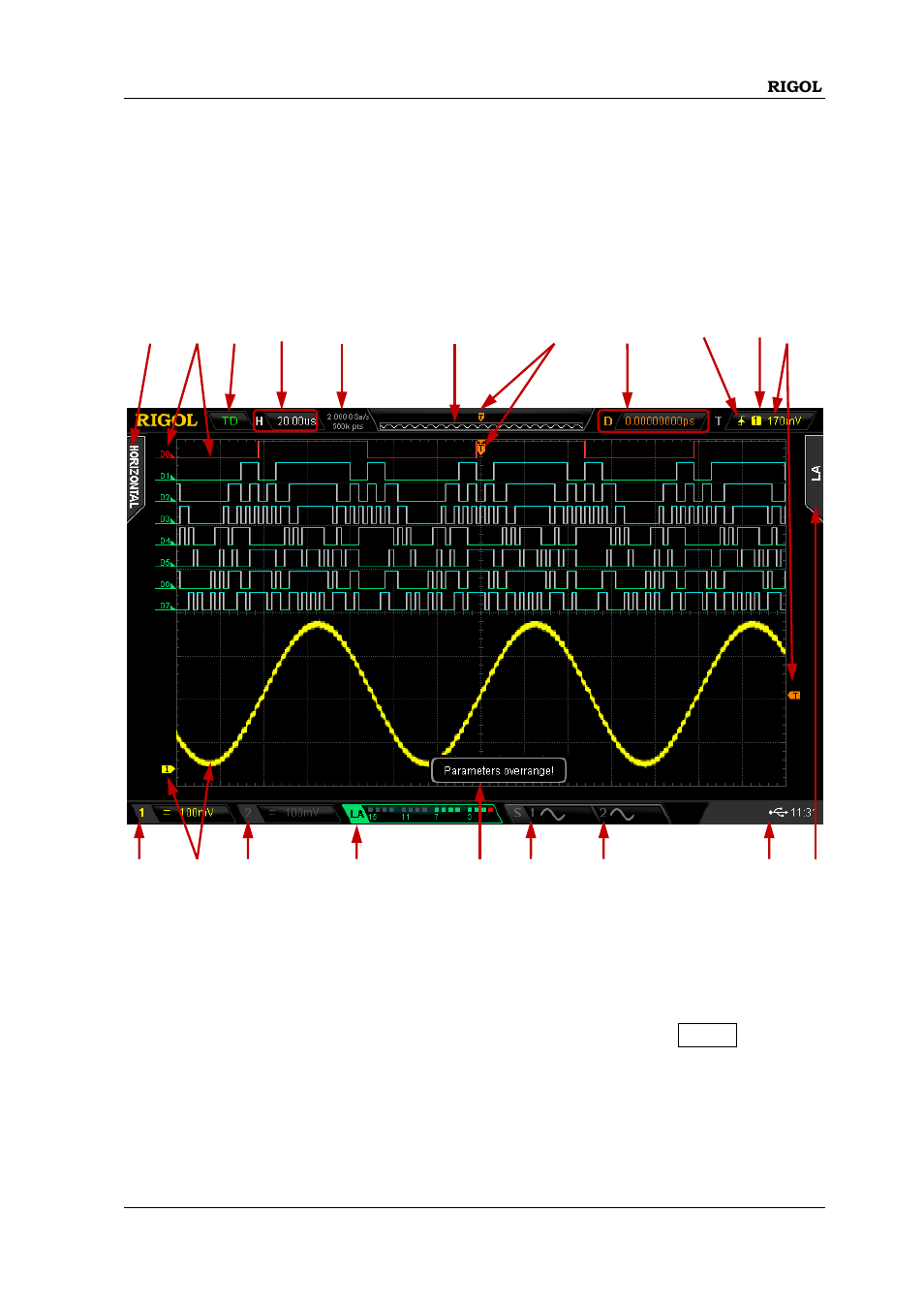 User interface, User interface -21 | RIGOL MSO/DS2000A Series User Manual | Page 49 / 317