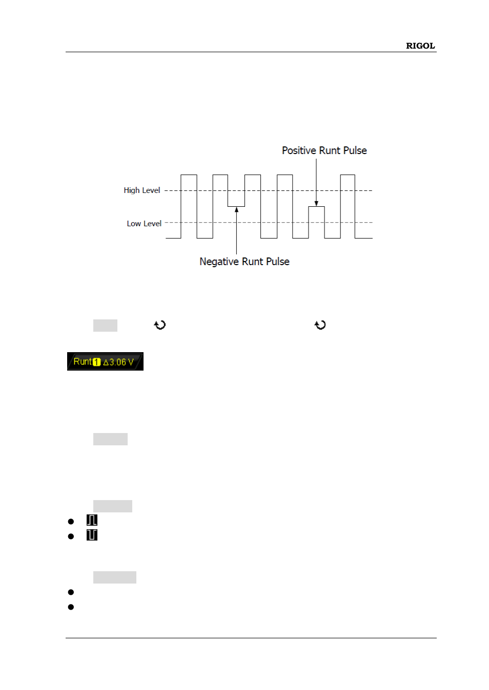 Runt trigger, Runt trigger -13 | RIGOL MSO/DS2000A Series User Manual | Page 99 / 317