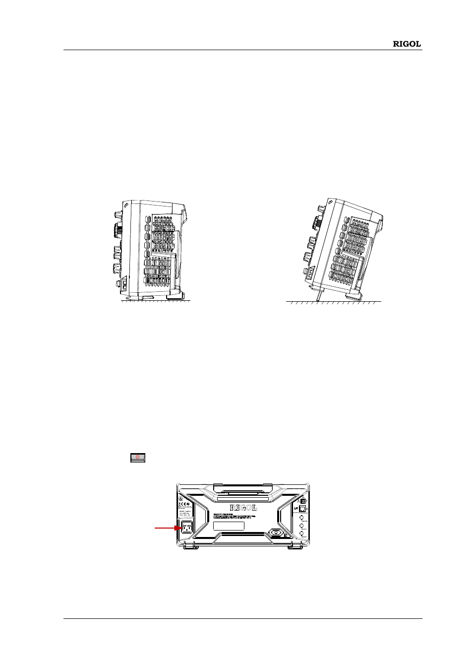 To prepare for operation, To adjust the supporting legs, To connect to ac power supply | RIGOL MSO/DS2000A Series User Manual | Page 53 / 77