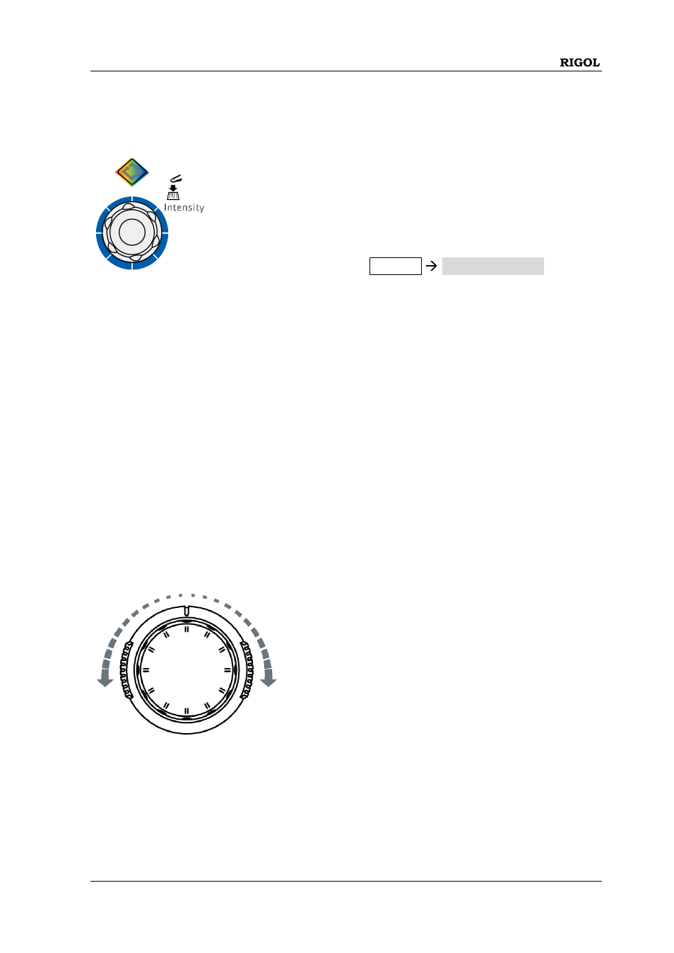 Knob, Navigation knob | RIGOL MSO/DS2000A Series User Manual | Page 65 / 77