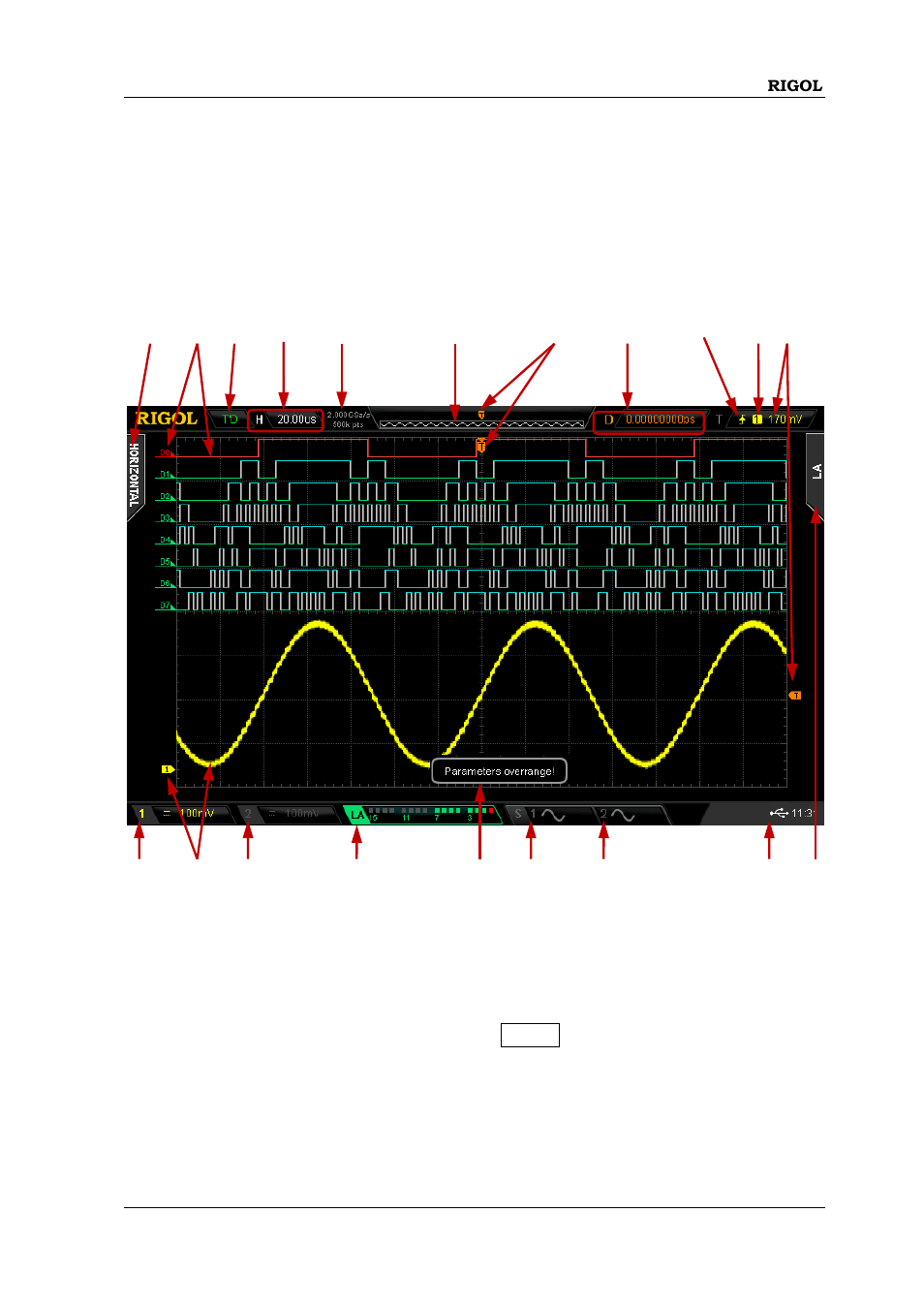 User interface | RIGOL MSO/DS2000A Series User Manual | Page 69 / 77