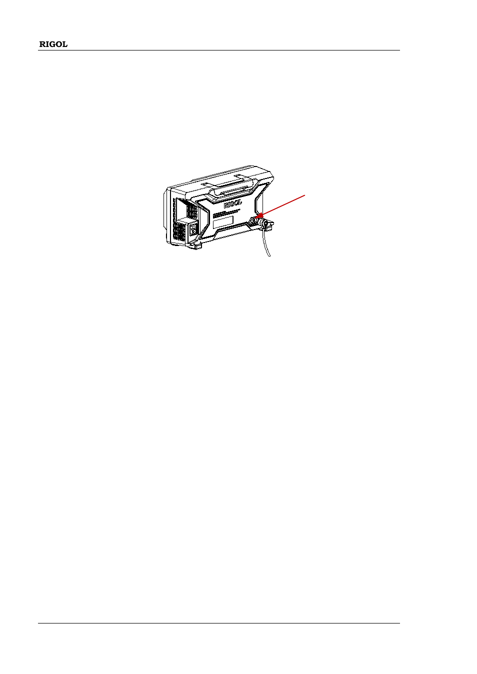 To use the security lock | RIGOL MSO/DS2000A Series User Manual | Page 74 / 77