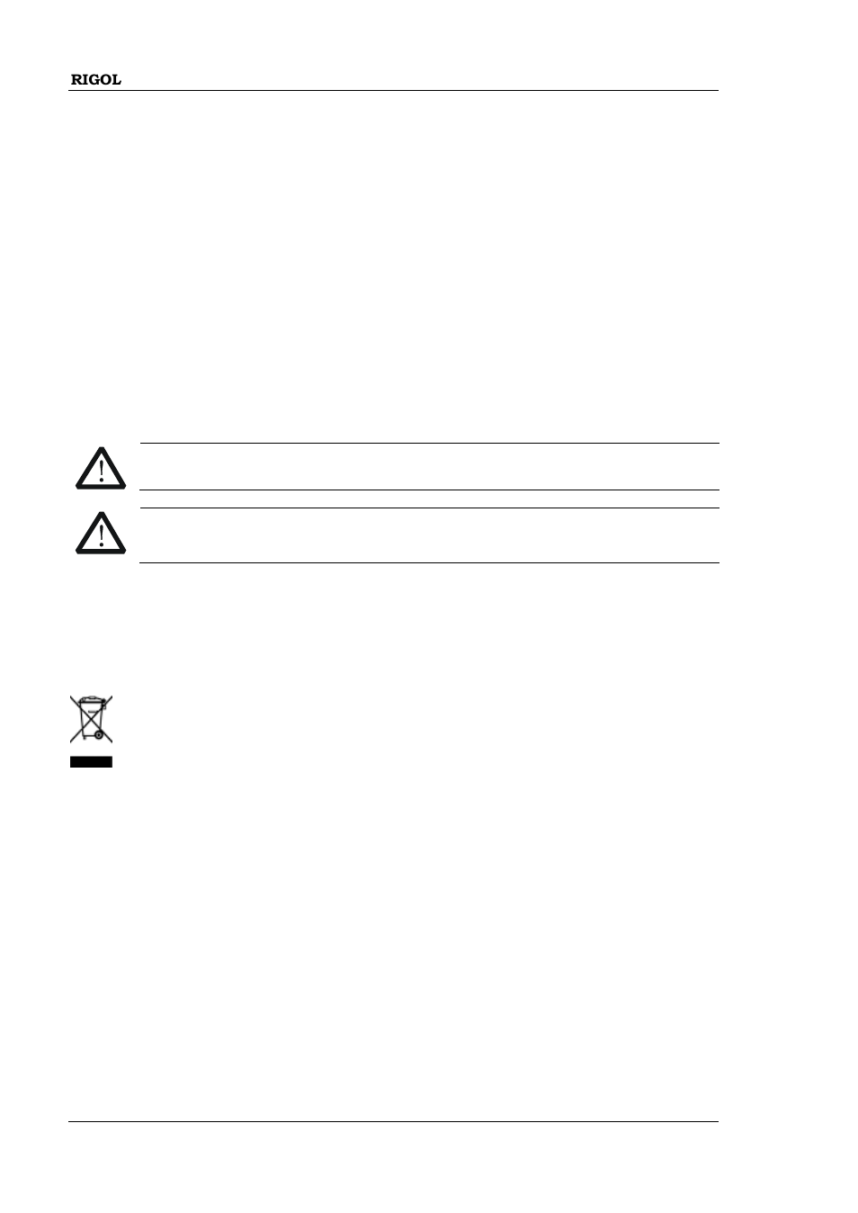 General care and cleaning, Environmental considerations | RIGOL MSO/DS1000Z Series User Manual | Page 46 / 72