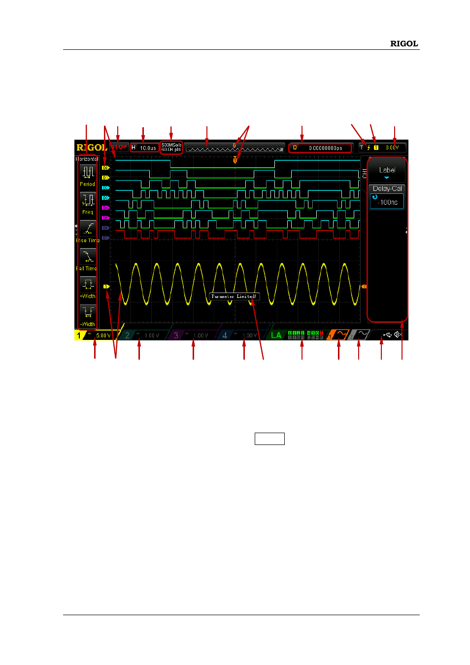 User interface | RIGOL MSO/DS1000Z Series User Manual | Page 65 / 72