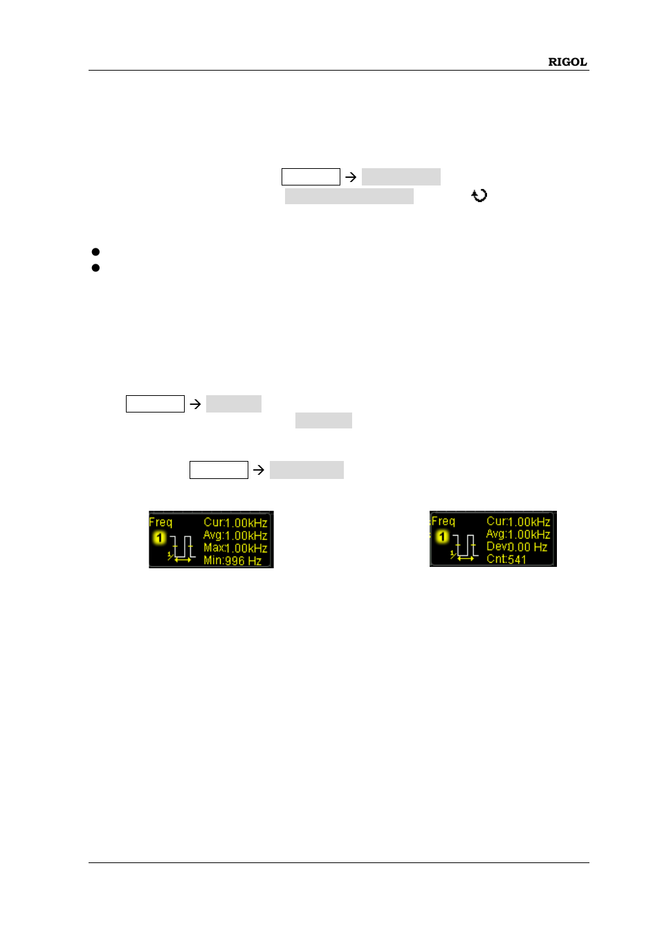 All measurement, Statistic function, All measurement -31 | Statistic function -31 | RIGOL MSO/DS1000Z Series User Manual | Page 145 / 270