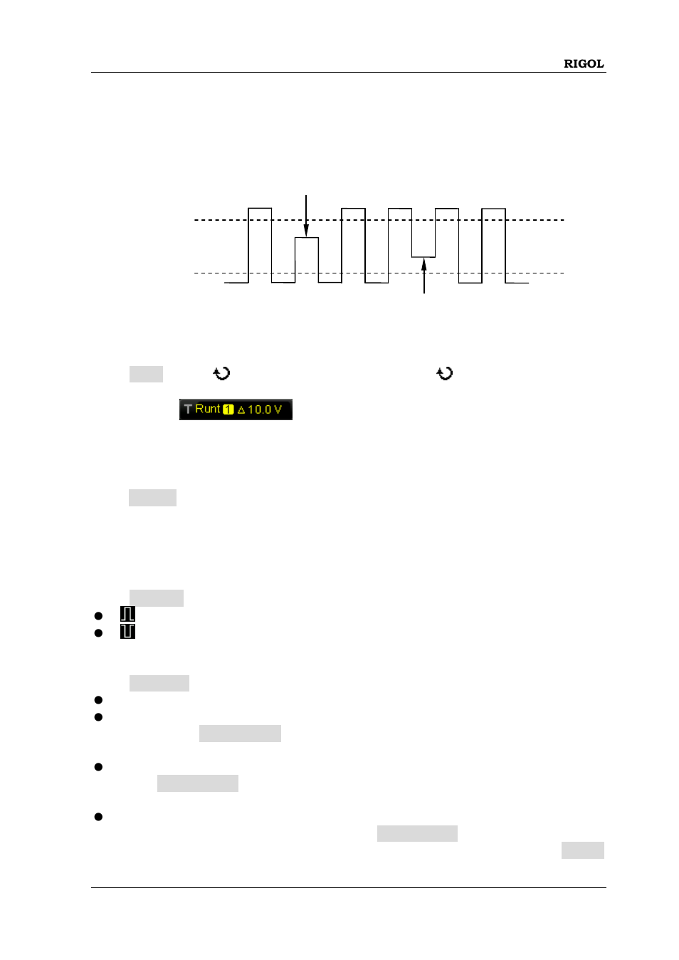 Runt trigger (option), Runt trigger (option) -21 | RIGOL MSO/DS1000Z Series User Manual | Page 95 / 270