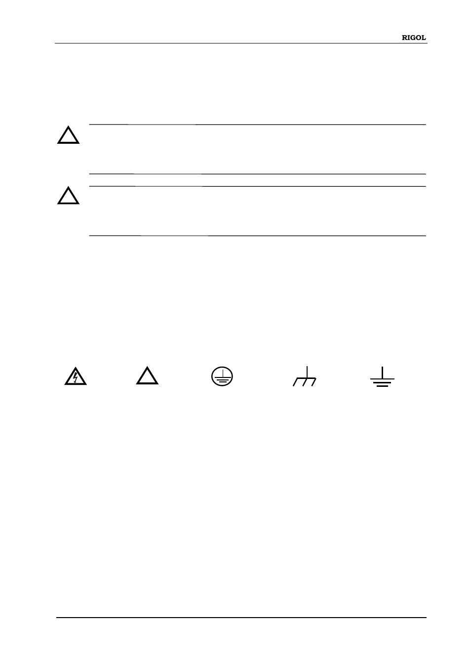 Safety terms and symbols | RIGOL DS1000B User Manual | Page 3 / 9