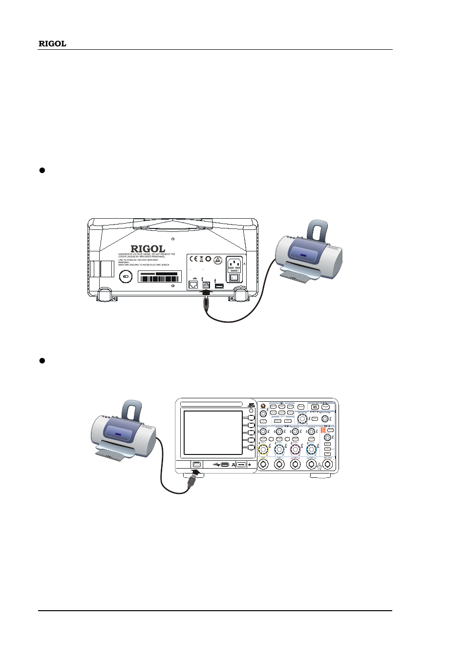 Print setting, Print setting -84, Figure 2-115 normal print | Zero, 300 v rms zoom | RIGOL DS1000B User Manual | Page 114 / 166