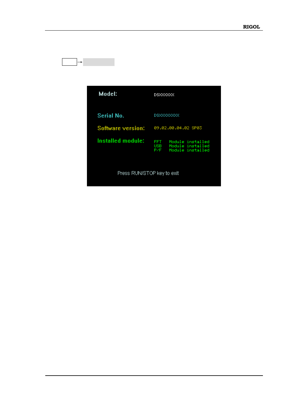 System information, System information -89 | RIGOL DS1000B User Manual | Page 119 / 166