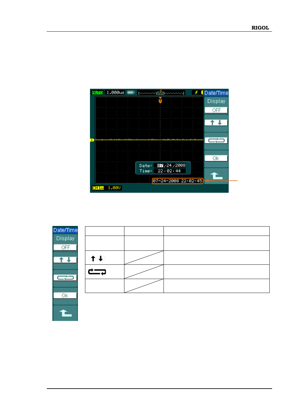 Date and time, Date and time -91 | RIGOL DS1000B User Manual | Page 121 / 166