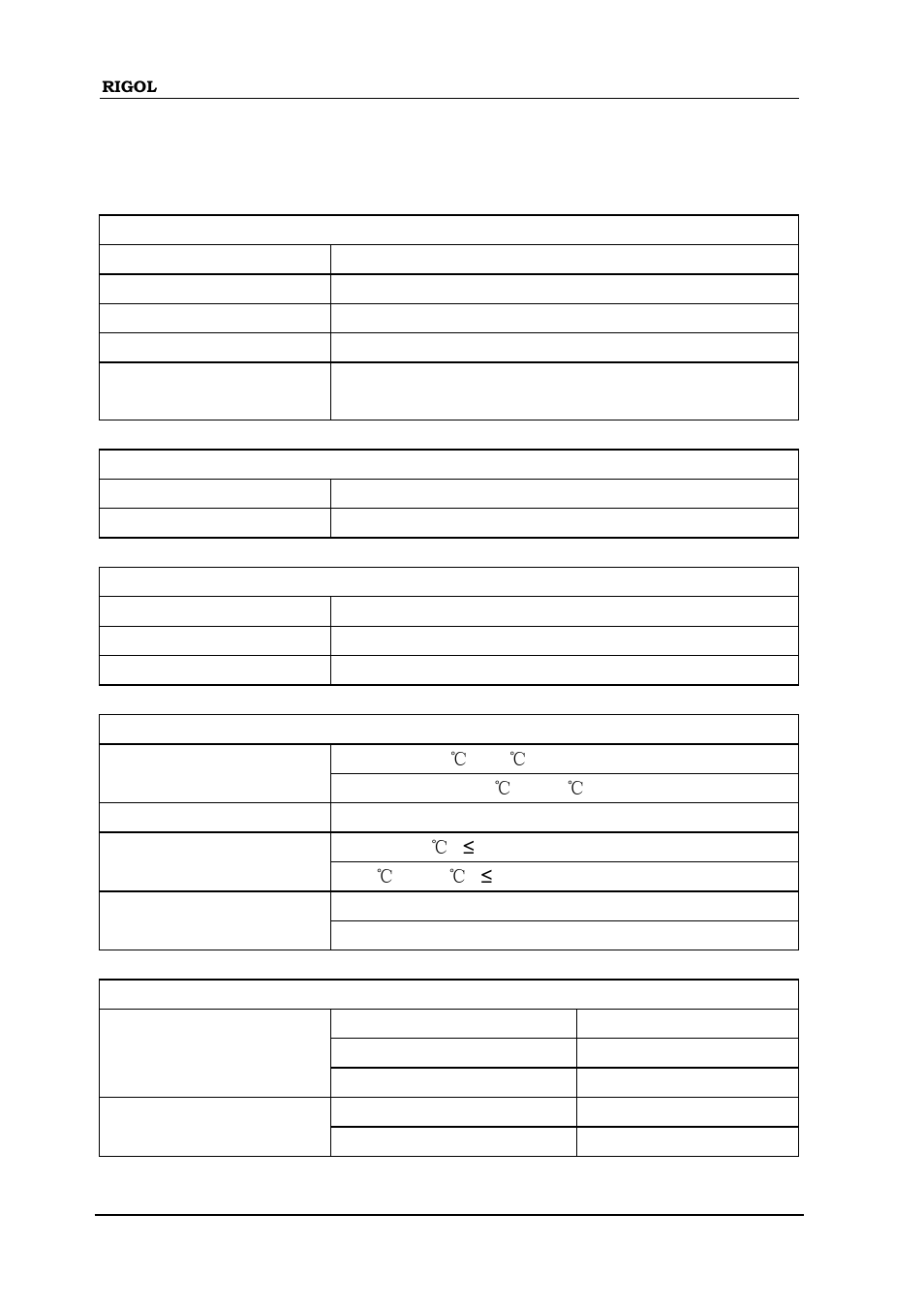 General specifications, General specifications -6 | RIGOL DS1000D User Manual | Page 158 / 166