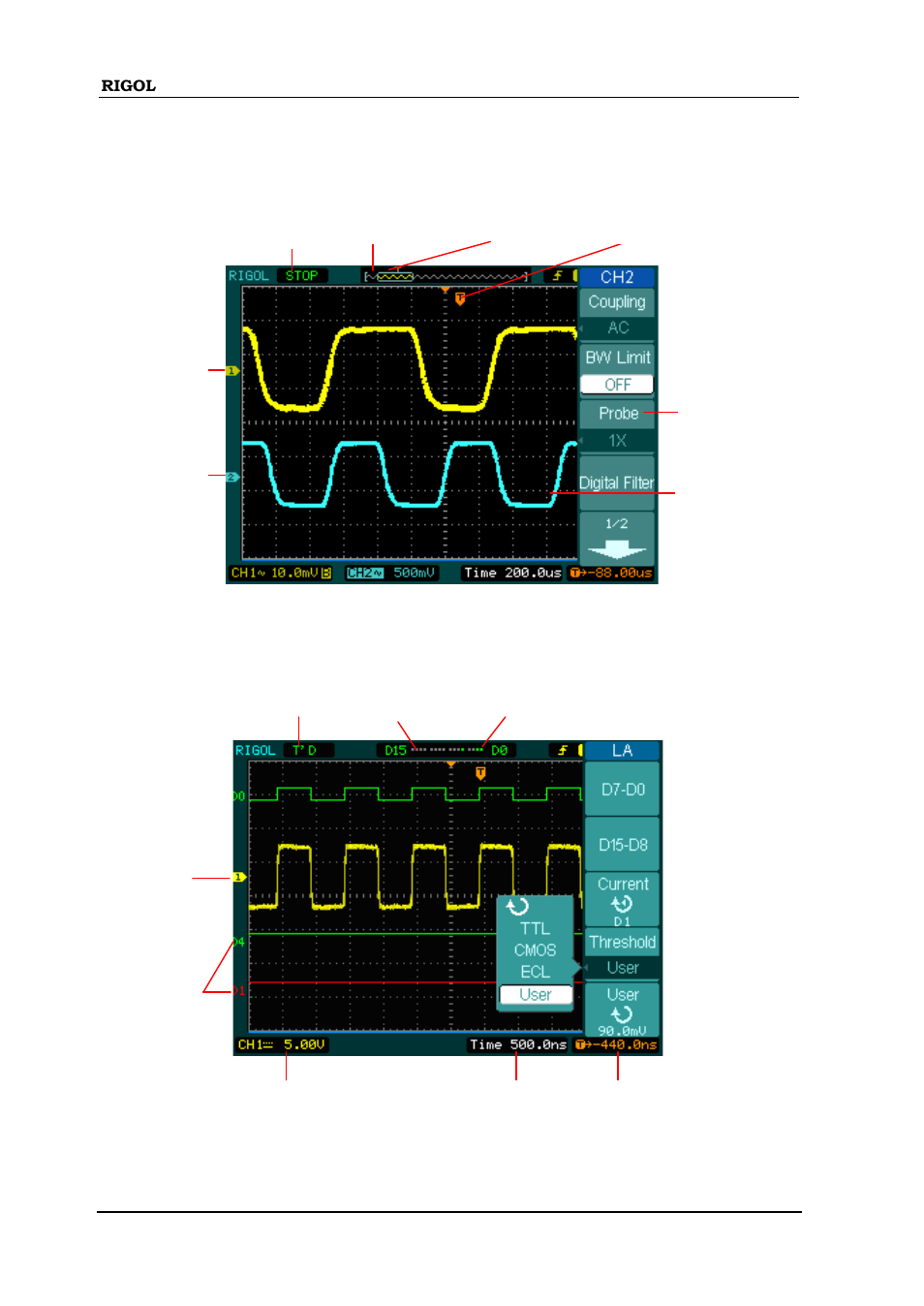 RIGOL DS1000D User Manual | Page 16 / 166