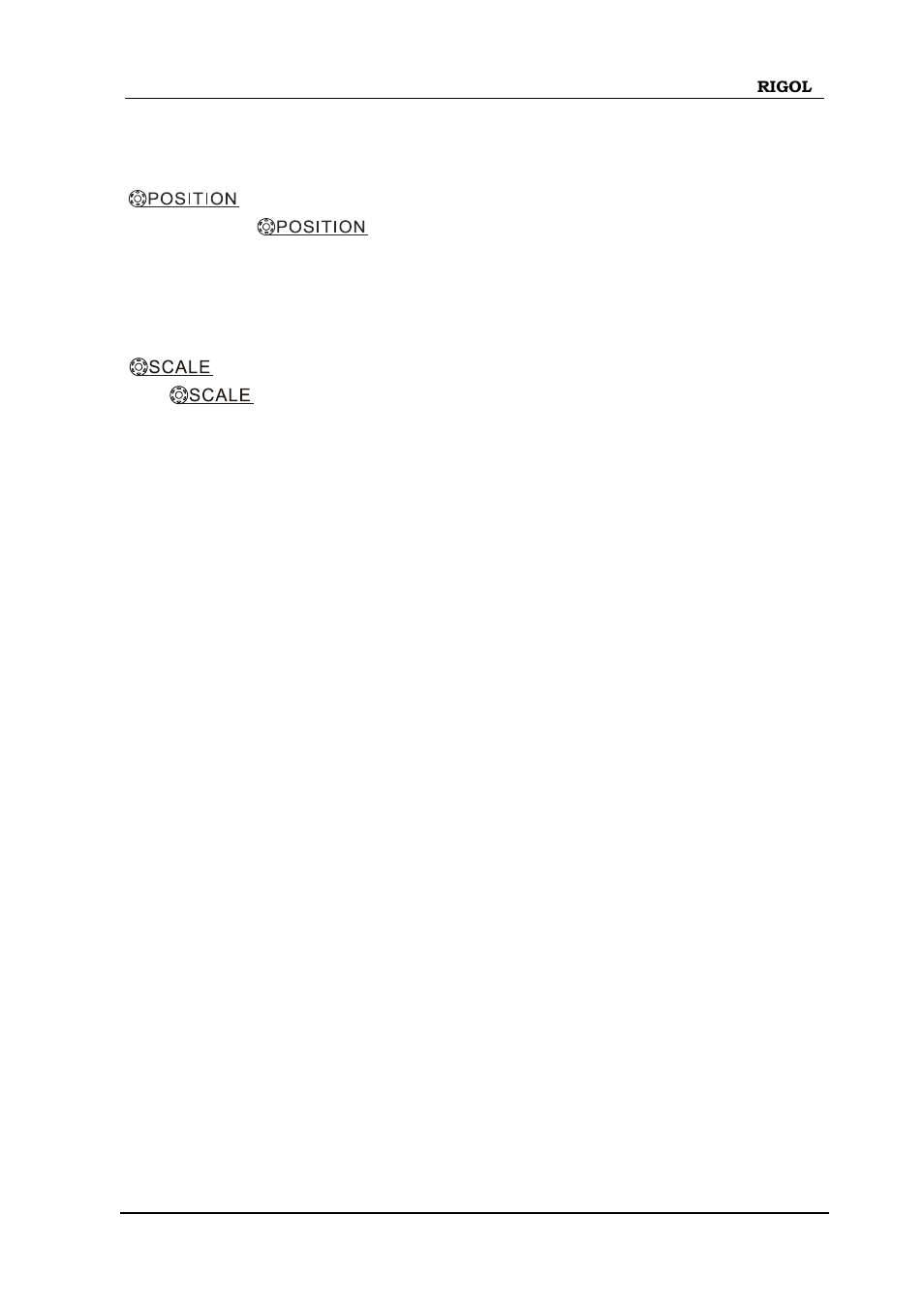 The horizontal knobs | RIGOL DS1000D User Manual | Page 63 / 166