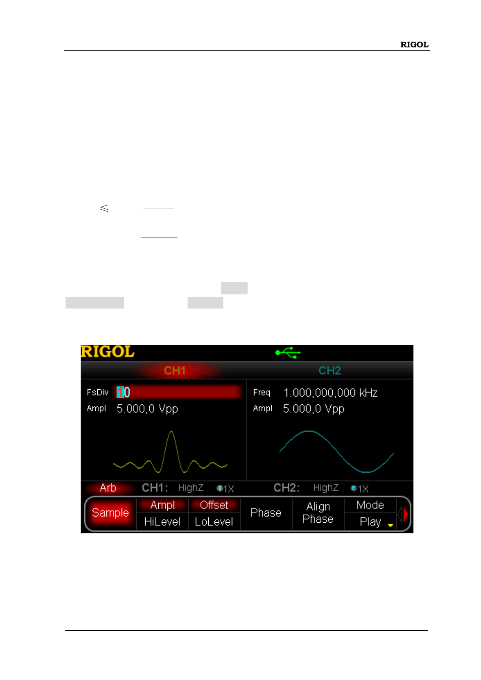 Play mode, Play mode -5 | RIGOL DG5000 Series User Manual | Page 65 / 224