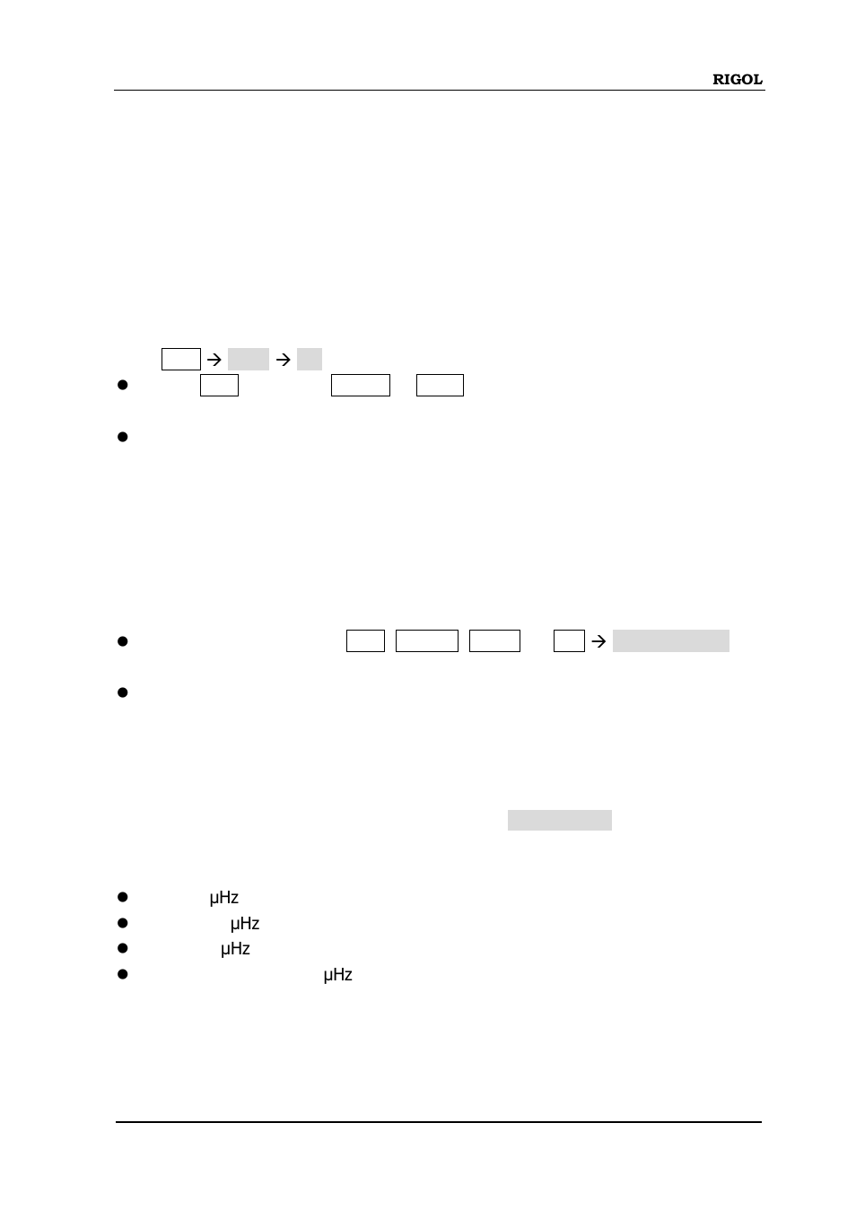 Frequency modulation (fm), To select fm modulation, To select carrier waveform shape | To set carrier frequency, Frequency modulation (fm) -5 | RIGOL DG5000 Series User Manual | Page 81 / 224