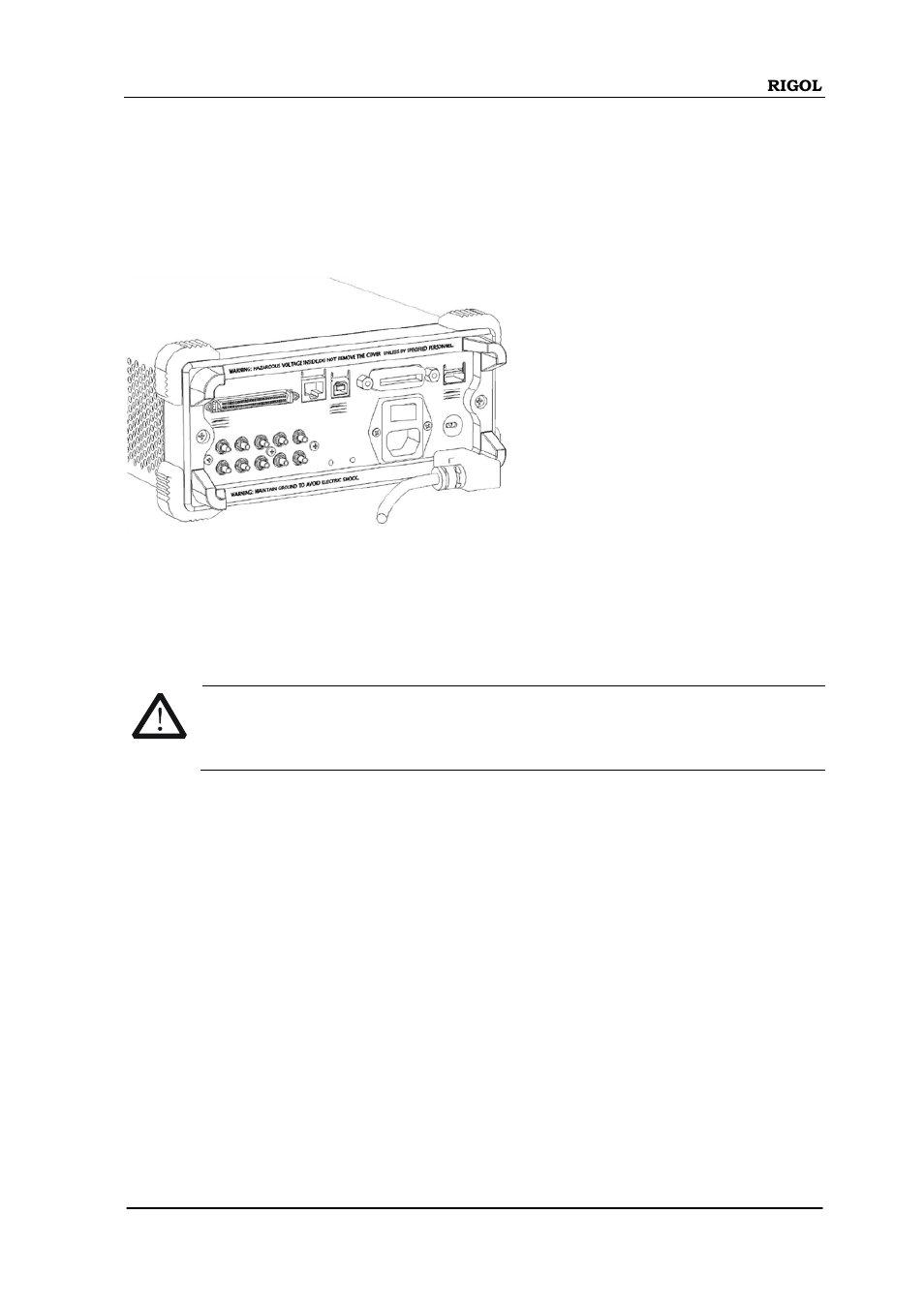 Power on the generator | RIGOL DG5000 Series User Manual | Page 59 / 70