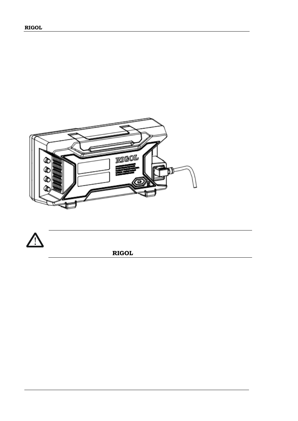 To connect to power | RIGOL DG4000 Series User Manual | Page 72 / 90