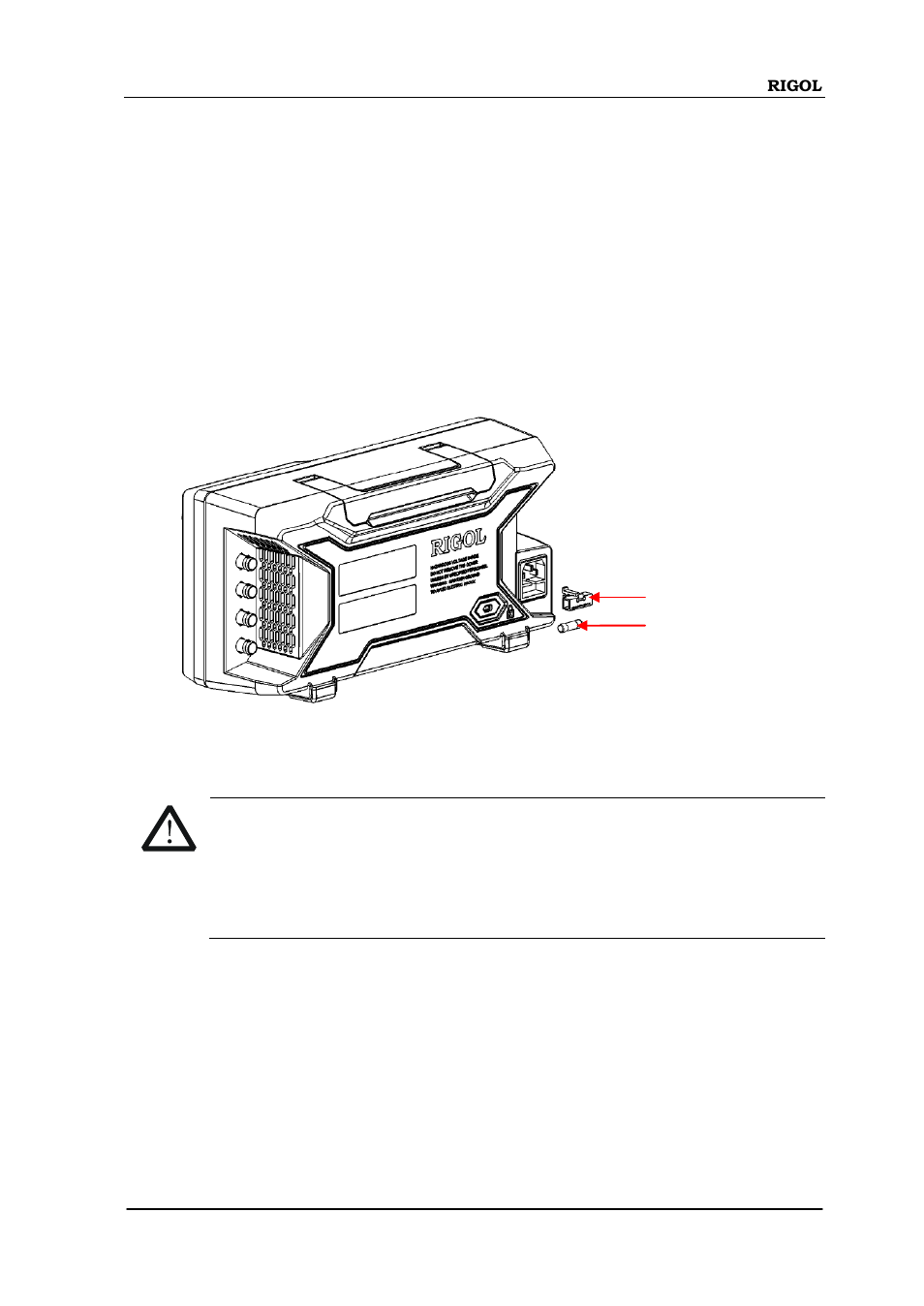 To replace the fuse | RIGOL DG4000 Series User Manual | Page 73 / 90